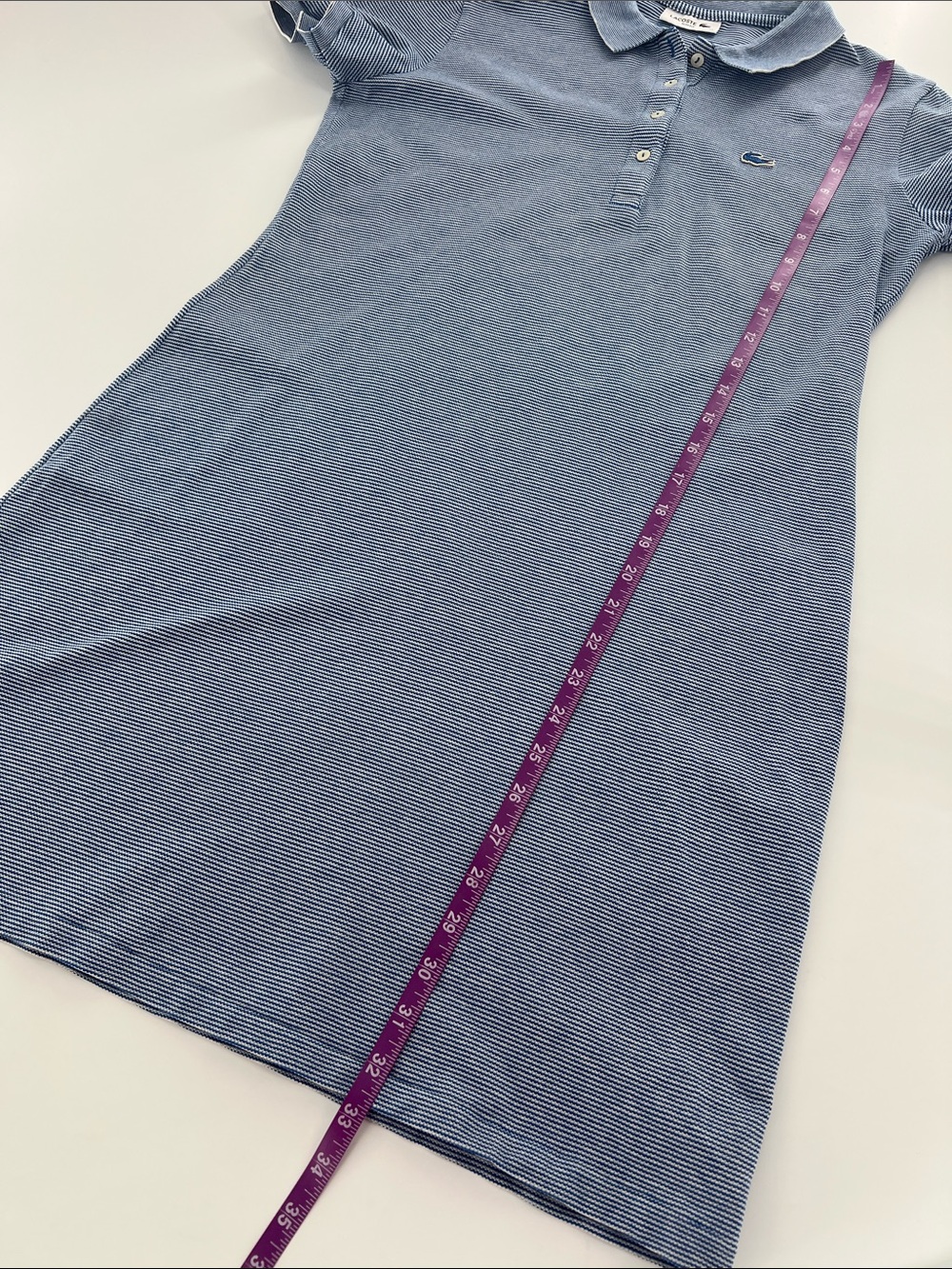 Lacoste Women's Slim Fit Mini Piqué Polo Dress preppy Academia - Picture 6 of 8